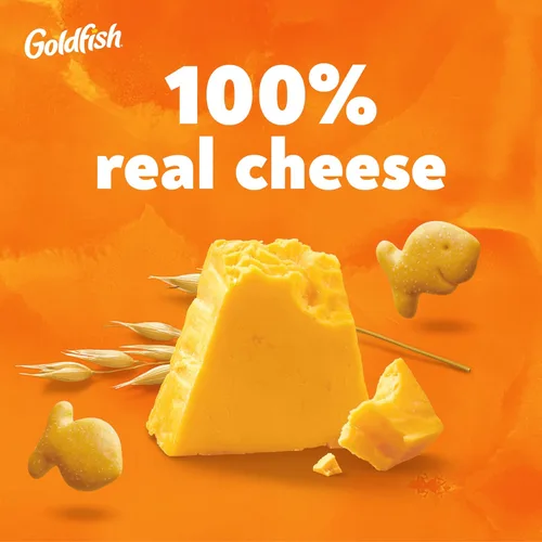 Miniatura 4 de Goldfish Galletas de queso cheddar, horneadas con grano entero, caja de 27.3 onzas