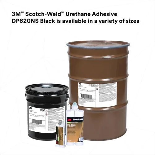 Miniatura 10 de 3M Scotch-Weld - Adhesivo de uretano DP620NS, negro, 1.6 fl oz Duo-Pak, 1 cada uno, sin hundimiento, curado rápido, establece uniones resistentes