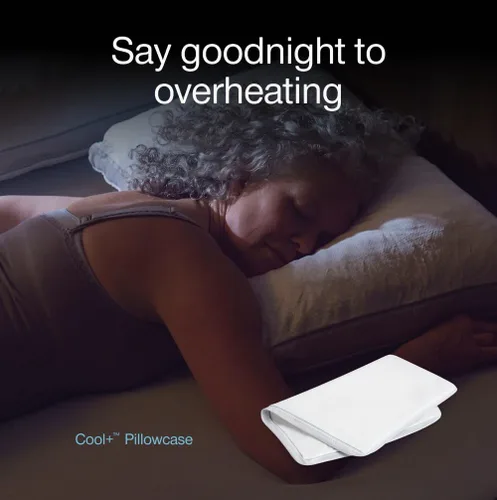 Miniatura 8 de Coop Home Goods Funda de almohada Cool+, tamaño King, funda de almohada refrescante para personas que duermen con calor, ultra suave y transpirable