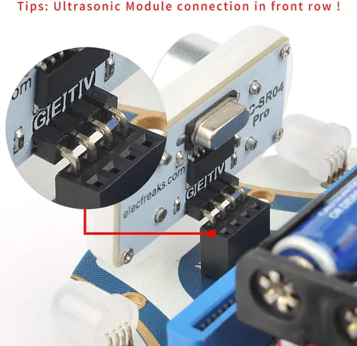 Miniatura 5 de ELECFREAKS Microbit Mini Cutebot Kit compatible con BBC Micro:bit V2 y V1, Kit de Coche Robot Programable DIY, Proyecto Educativo STEM, Coche