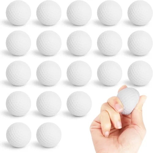 Bolas de estrés de golf mini Hxezoc, 20 paquetes, pelotas de espuma de golf, pelotas deportivas pequeñas de apretar, ansiedad, juguete a granel para