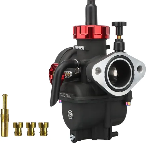 Miniatura 8 de Carburador NIBBI PE22mm, Compatible con motores de motocicleta de brida de 125cc 130cc 140cc, con jet piloto principal, compatible con Apollo RFZ125