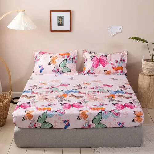 Miniatura 29 de Feelyou Juego de sábanas bajeras con estampado de mármol, tamaño Queen, elegante, de lujo, color negro, para niños, adolescentes, adultos