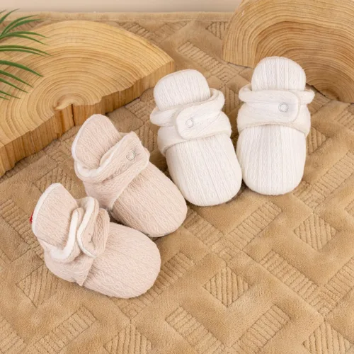 Miniatura 82 de Sawimlgy - Botines de algodón antideslizantes para recién nacido, con agarre, para cuna o para el invierno
