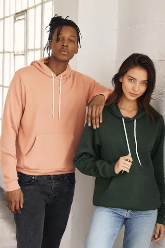 Miniatura 6 de Sudadera con capucha Bella + Canvas, unisex, con friza de algodón