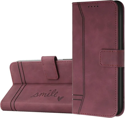 Miniatura 8 de IVY Poco X3 Funda Billetera Para Poco X3 [Estilo Sonrisa] [Piel Táctil Sensación] [Hebilla Magnética] Funda De Cuero PU Para Xiaomi Poco X3 / Poco