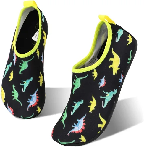 HIITAVE Zapatos acuáticos antideslizantes para la playa, natación, secado rápido, calcetines acuáticos para niños y niñas pequeños