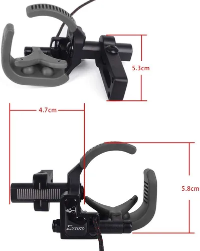 Miniatura 3 de NIKA ARCHERY Arrow Rest Down Draft Cable Driven Full Containment Drop Away High Speed Landing Equipment for Compound Bow Right & Left Hand