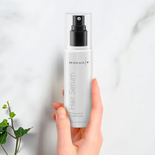 Miniatura 2 de MOEHAIR DUO Pack de suero para el cabello y acondicionador sin enjuague Desenreda y elimina el encrespamiento Suaviza y añade brillo Hidrata
