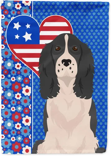 Miniatura 26 de Caroline's Treasures WDK5119GF - Bandera de jardín americana de Airedale Terrier de Estados Unidos, color negro y tostado, bandera decorativa