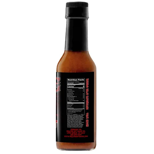 Miniatura 3 de Hellfire Hot Sauce Bloody Snot - Salsa picante de ajo gourmet con pimientos Carolina Reaper, 5 onzas premiada Premium, salsa gourmet a base