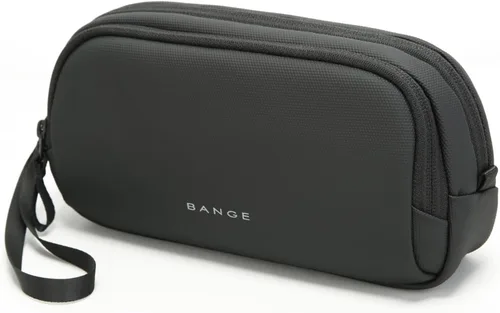 BANGE Estuche organizador de viaje, organizador de bolsa de viaje electrónica resistente al agua para cable, mochilas fáciles de almacenar (negro)