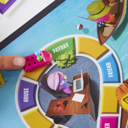 Miniatura 12 de Juego de mesa The Game of Life, juegos familiares para niños de 8 años en adelante, las clavijas vienen en 6 colores, juegos de mesa familiares