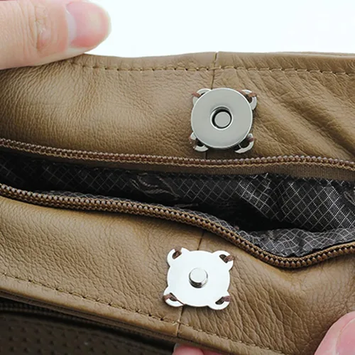 Miniatura 3 de WAFJMAF - 10 juegos de cierres magnéticos para bolsas, botones a presión, monedero ideal para cierre, bolso, ropa, costura, manualidades, no Negro