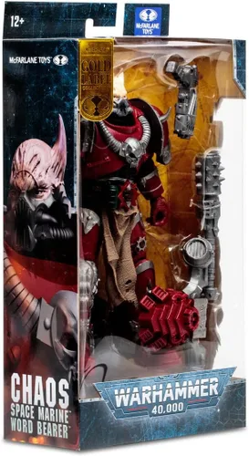Miniatura 9 de McFarlane Toys Warhammer 40000 7IN Figuras WV6 - Chaos Space Marine (portador de palabras) (etiqueta dorada)