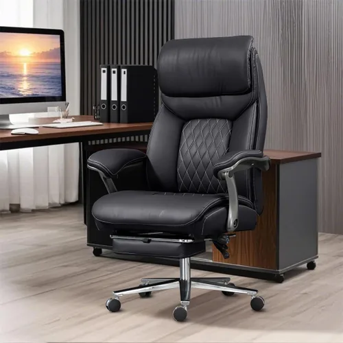 JPBSTO Silla de oficina ejecutiva grande y alta, capacidad de peso de 600 libras, silla de computadora ergonómica de alta resistencia con soporte
