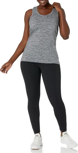 Miniatura 5 de Camiseta de tirantes Tienda Essentials para mujer, pack de 2 unidades, con espalda cruzada, ajuste suelto con tecnología elástica, Black Space