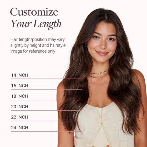 Miniatura 7 de GOO GOO Extensiones de Cabello Humano con Alambre, 18A/613A Rubio Oscuro mezclado con Rubio Decolorado Resaltado 18 pulgadas 95g, Extensiones