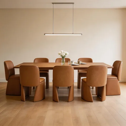 Miniatura 16 de Hyfirm Juego de 4 sillas de comedor tapizadas modernas, sillas de comedor laterales de chenilla, sillas de cocina sin brazos, sillas Parsons