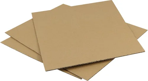 Miniatura 5 de PINGEUI 50 hojas de cartón corrugado de 10 x 10 pulgadas, hojas de cartón kraft marrón de 1/8 pulgadas de grosor, cartón corrugado para embalaje