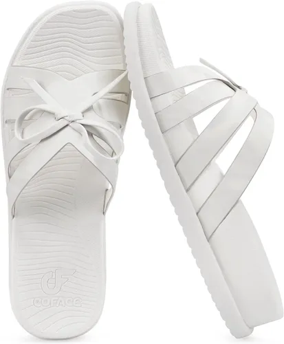 Miniatura 13 de COFACE Sandalias ortopédicas elegantes para mujer, puntera cuadrada, cómodas, gruesas, atléticas, para recuperación, caminar, ligeras, de espuma