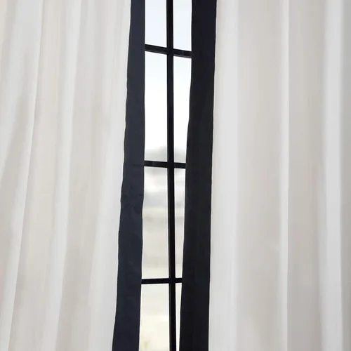 Miniatura 8 de HPD Half Price Drapes PRCT-VC1713-84-GR - Cortinas de algodón con ojales estampadas para sala de estar y dormitorio (1 panel), 50 x 84 pulgadas