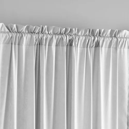 Miniatura 10 de Cortinas traslúcidas de privacidad que dejan entrar la luz, cortinas de privacidad semitransparentes de poliéster blanco, bolsillo para barra de 45