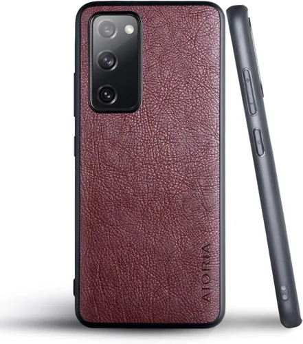 Miniatura 56 de AIORIA Funda protectora completa para Samsung Galaxy S20 FE 5G, 6.5 pulgadas Premium PU cuero cubierta retro negocio diseño completo funda Marrón
