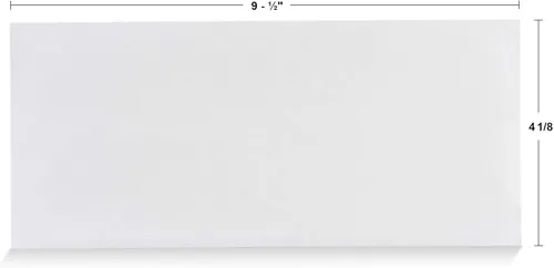 Miniatura 2 de Sobres autoadhesivos tintados de seguridad 40#10, sin ventana, EnveGuard, tamaño 4-1/8 x 9-1/2 pulgadas, blanco, 24 libras, 40 unidades (34140)