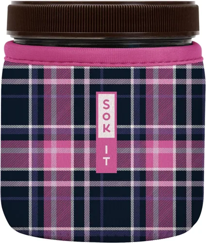 Miniatura 152 de Sok It IceCreamSok - Funda de neopreno aislada (flores abstractas, pintas de helado cónicas)