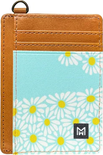Miniatura 15 de Cartera Porta Tarjetas para Mujeres, Cartera delgada minimalista con bloqueo RFID, carteras de cuero, cartera elástica de bolsillo frontal