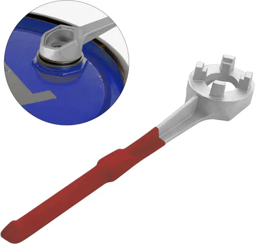 Miniatura 6 de Llave de tambor de aluminio, llave Bung, herramienta de abridor de barril para abrir tambor de 10, 15, 20, 30, 55 galones, se adapta a 2" y 3/4