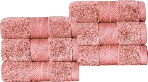 Miniatura 14 de Superior Juego de toallas de algodón turco de 9 piezas, 3 toallas de baño, 3 manos, 3 toallas faciales para el hogar, artículos esenciales de baño