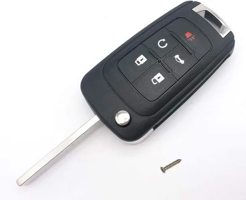 Miniatura 2 de Horande Funda plegable de repuesto para llavero compatible con Chevy Malibu Camaro Cruze Impala Equinox Sonic Terrain sin llave llave llavero