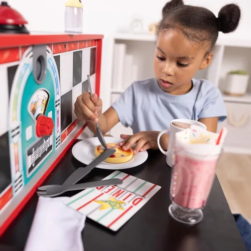 Miniatura 2 de Melissa & Doug – Juego de casa Star Diner Restaurante (41 Piezas)