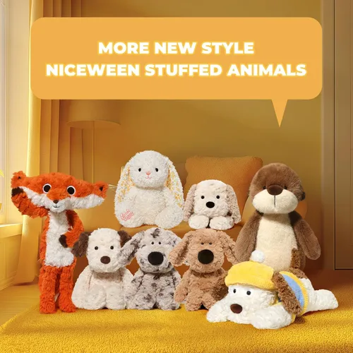 Miniatura 4 de Animales de peluche, adorables juguetes de peluche de 11.8 pulgadas, suave y cómodo, regalo para niños, marrón