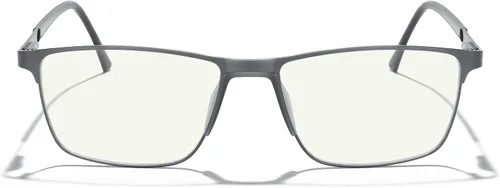 Miniatura 2 de MERRY'S Lentes de bloqueo de luz azul de moda, lentes de lectura, marco de metal, bisagra de resorte, lentes para hombres Gris-2.047 in