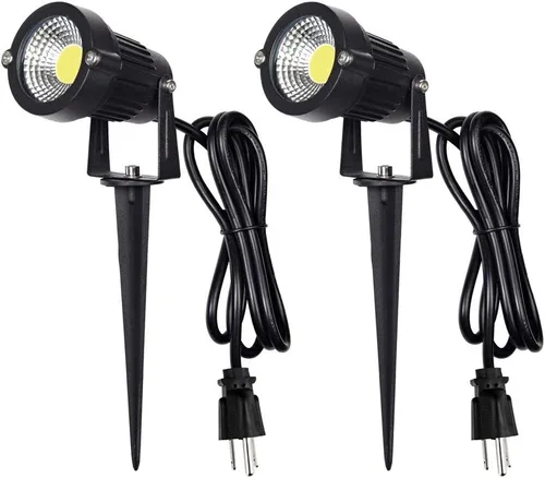 Miniatura 8 de Z Luces LED para paisaje, 5 W, para caminos al aire libre, jardín y patio, reflector de jardín impermeable IP65, foco al aire libre con estaca