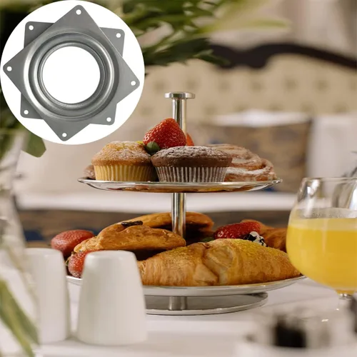 Miniatura 6 de 1 Pieza Rodamientos de Plataforma Giratoria Lazy Susan de 6 Pulgadas, Plataforma Giratoria Lazy Susan, Plataforma Giratoria Cuadrada, Placa
