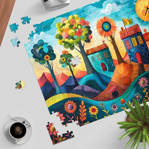 Miniatura 7 de Rompecabezas para adultos de 1000 piezas, rompecabezas para adultos, divertido y relajante rompecabezas desafiante, colorido juego de rompecabezas