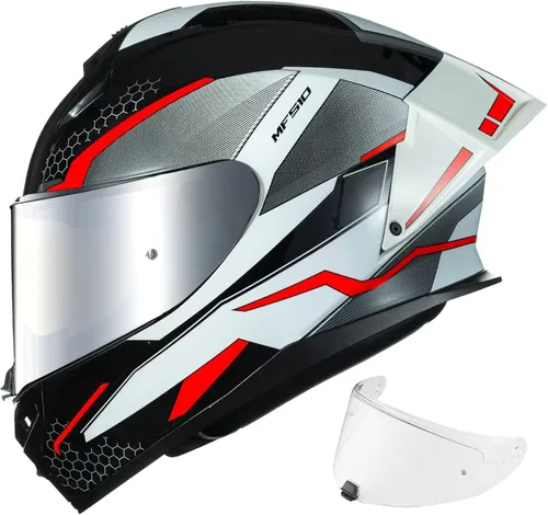 Miniatura 16 de ILM Cascos de motocicleta de cara completa para hombres y mujeres con Pinlock Powersports Street Racing Cascos para Motos DOT Modelo MF510