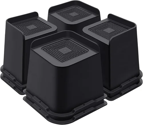 Miniatura 25 de ANNKUT Elevadores de cama de 1 pulgada resistentes, elevadores de muebles para cama, escritorio, mesa, sofá, sofá, elevadores de cama de gran