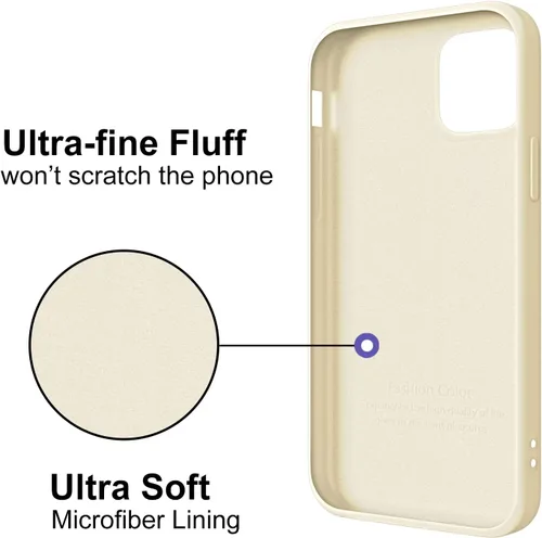 Miniatura 5 de JOYLAND Fundas compatibles con iPhone 13, diseño de oso negro a juego, funda protectora de silicona ultra delgada con forro de microfibra