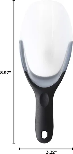 Miniatura 10 de Spring Chef Cuchara de hielo magnética para congelador, cuchara de palomitas de maíz de plástico flexible sin BPA con mango de agarre suave, cuchara