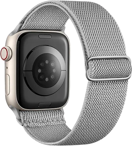 Miniatura 35 de Correa elástica de nailon compatible con Apple Watch Series 11, 10, 9, 8, 7, 1.811 in, 1.772 in, 1.654 in, 1.614 in, Ultra 3, 2, 1.929 in, Series 6