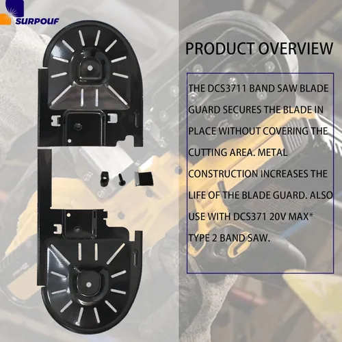 Miniatura 5 de DCS3711 compatible con DCS371 20V Max Metal Band Saw Blade Guard 4-1/2 in x 4-7/8 in