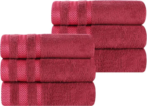 Miniatura 42 de Superior Juego de toallas de algodón de 9 piezas, toallas absorbentes suaves de felpa, artículos esenciales de baño, ducha, lujo, esponjosas