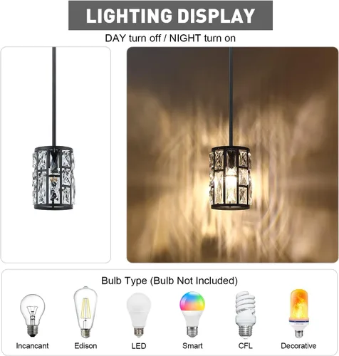 Miniatura 5 de MEXO Lámpara de techo semi empotrada, iluminación colgante ajustable, accesorio de iluminación cercano al techo