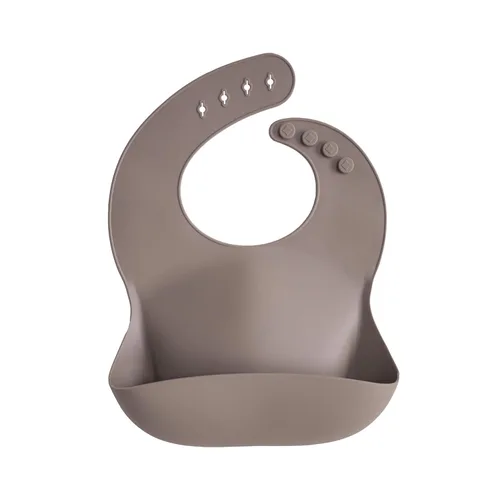Miniatura 18 de Mushie - Babero de silicón para bebé, ajustable y resistente al agua (barro)