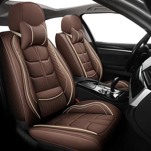 Miniatura 12 de URINOVET Funda de asiento de automóvil para Mercedes-Benz GLS 450 2017-2023, funda de asiento delantero y trasero de 5 plazas, fundas de asiento